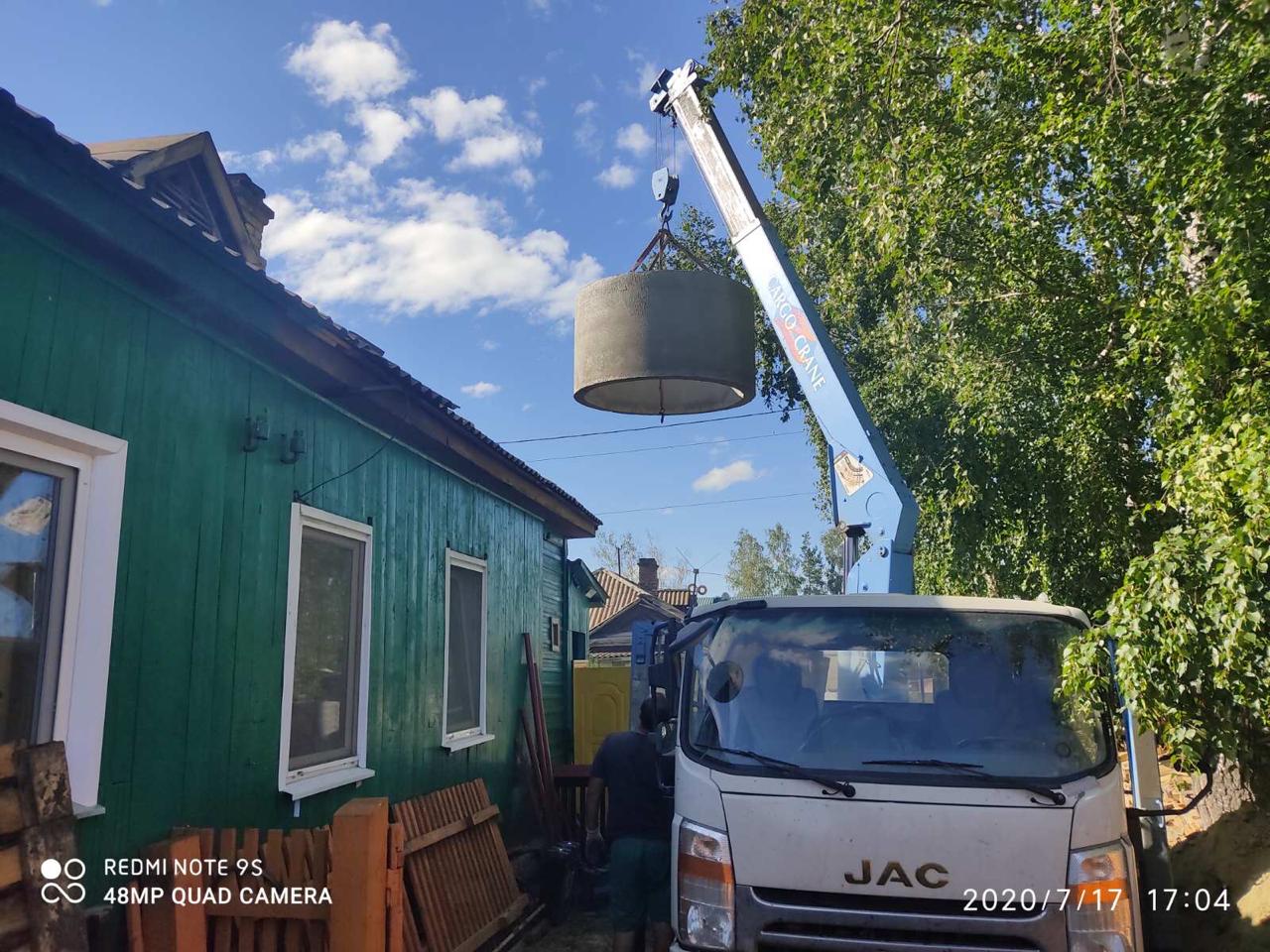 Установка бетонных септиков в Ачинске+100 км. СпецТех Ачинск